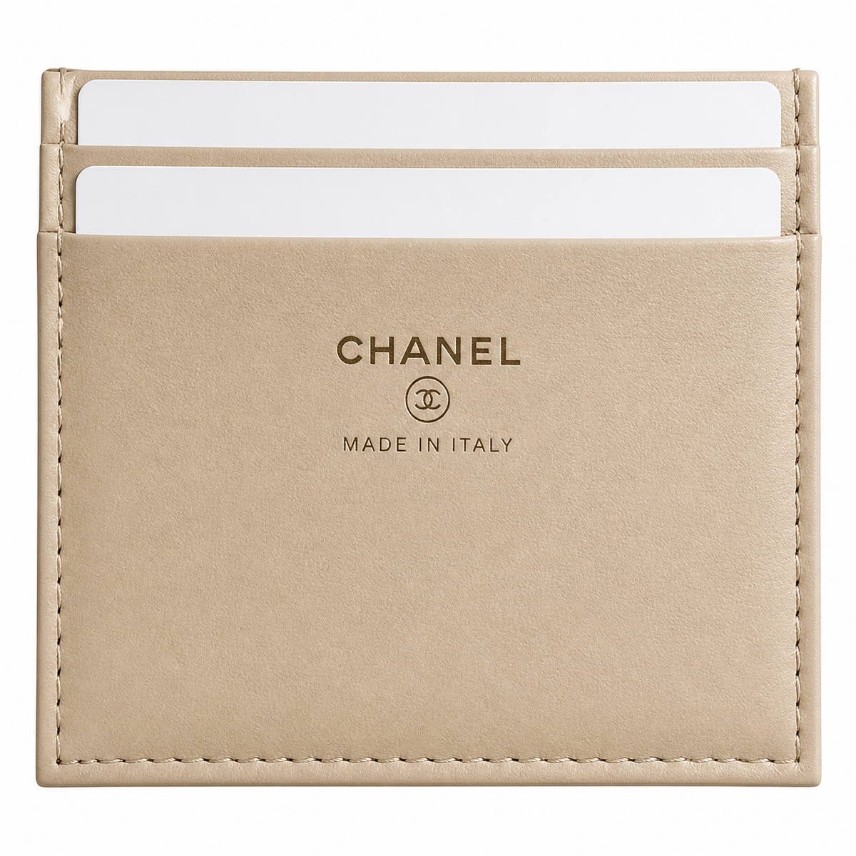 Chanel Cream Quilted Mini Vanity Bag
