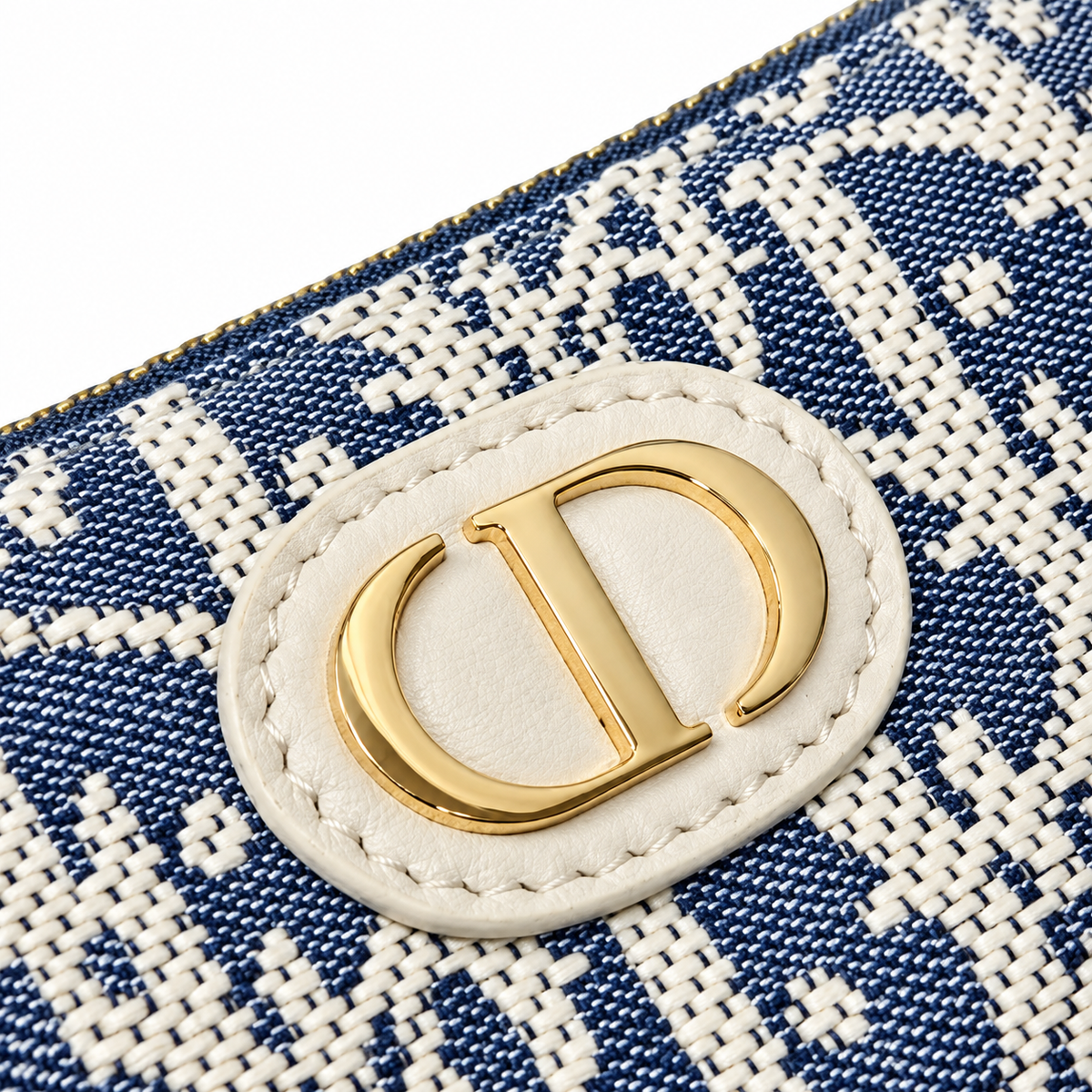 Dior 30 Montaigne Oblique Jacquard Zip Pochette with Adjustable Strap