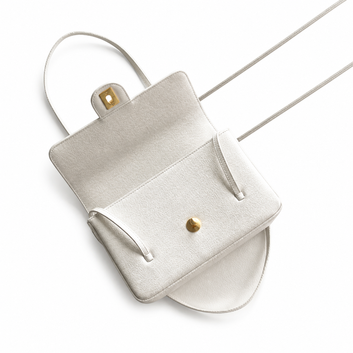 Chanel White Flap Shoulder Bag