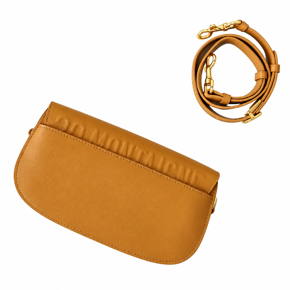 Dior Tan Leather Flap Saddle Bag