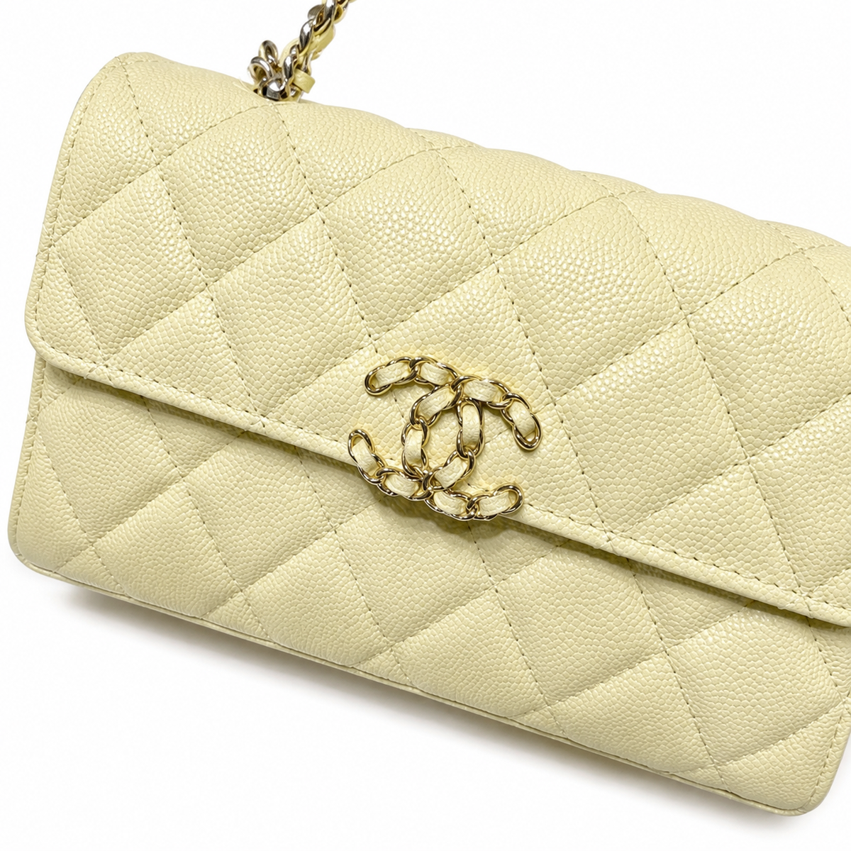 Chanel Quilted Chain Flap Clutch Bag