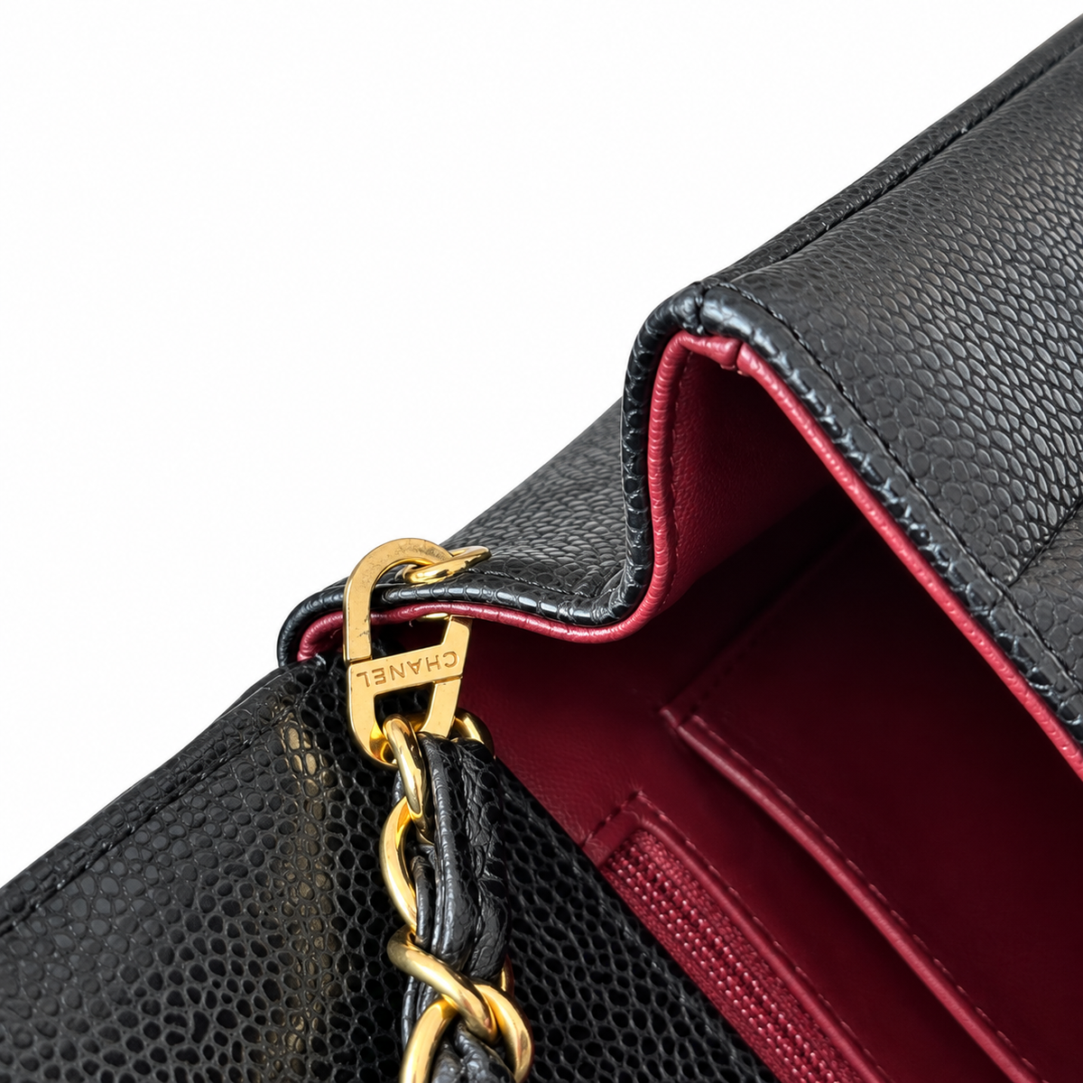 Chanel Black Caviar Quilted Classic Flap Bag
