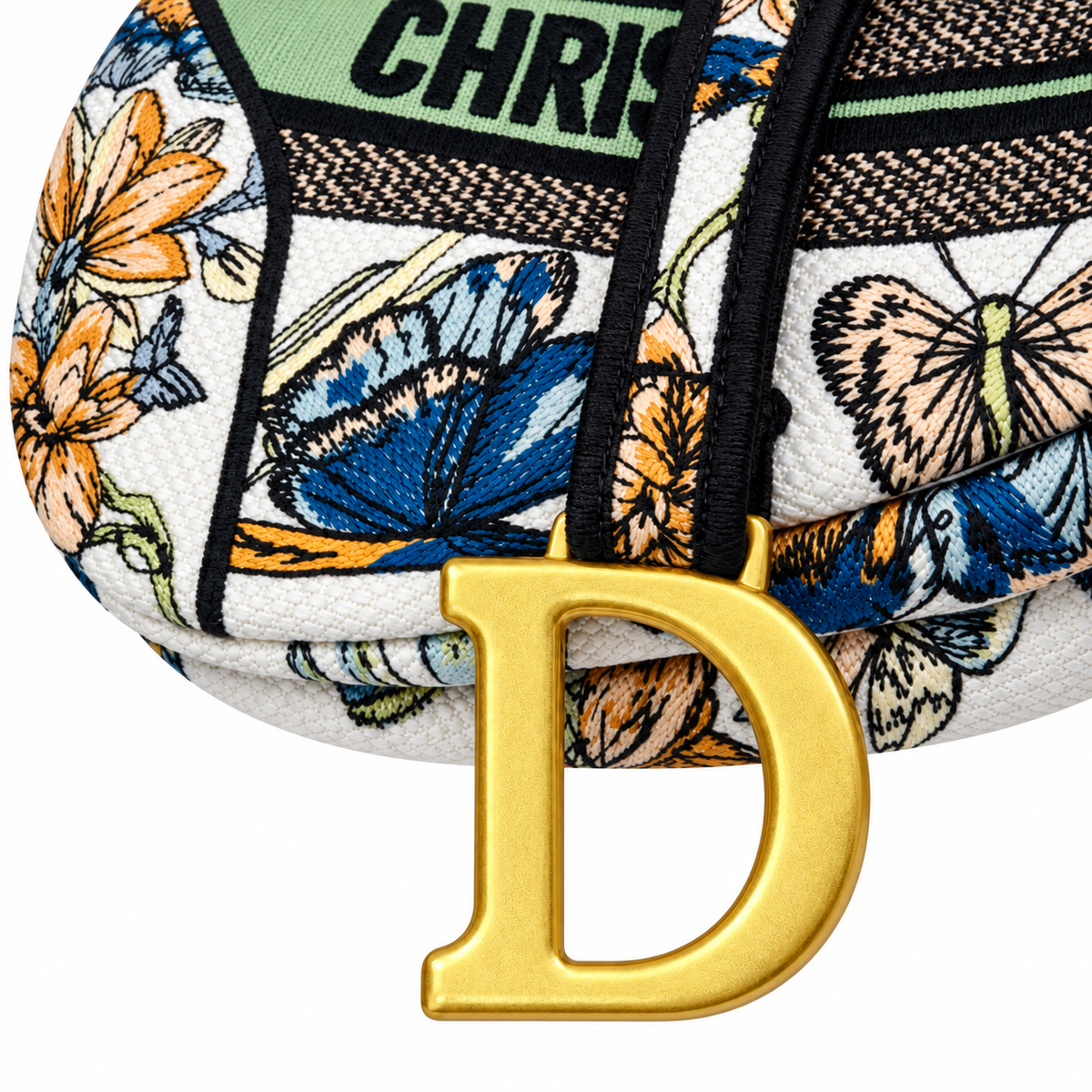 Dior Quilted Cannage Flap Shoulder Bag with Adjustable Strap