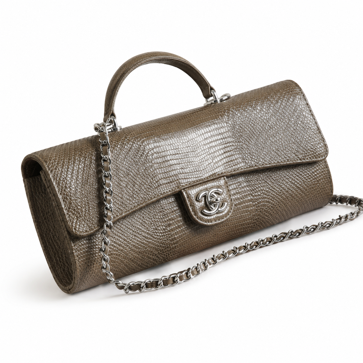 Chanel Diamond Quilted Top Handle Bag