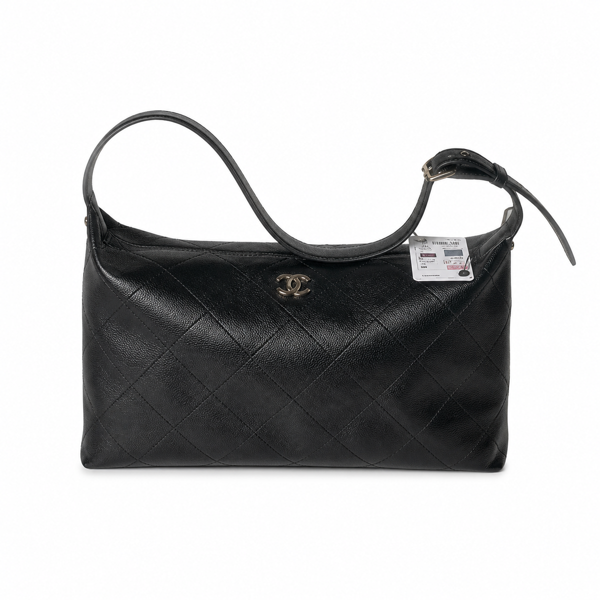 Chanel Black Quilted Hobo Shoulder Bag