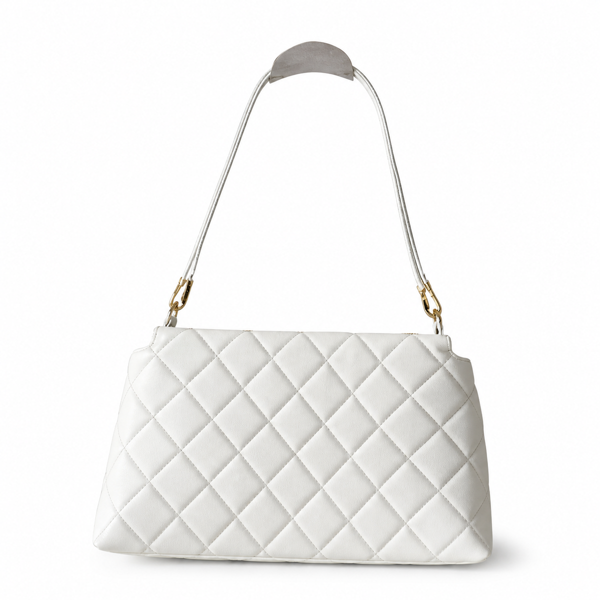 Chanel White Quilted Shoulder Bag