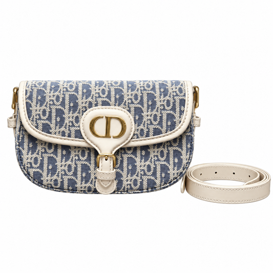 Dior Bobby East-West Bag in Blue Oblique Jacquard with CD Clasp