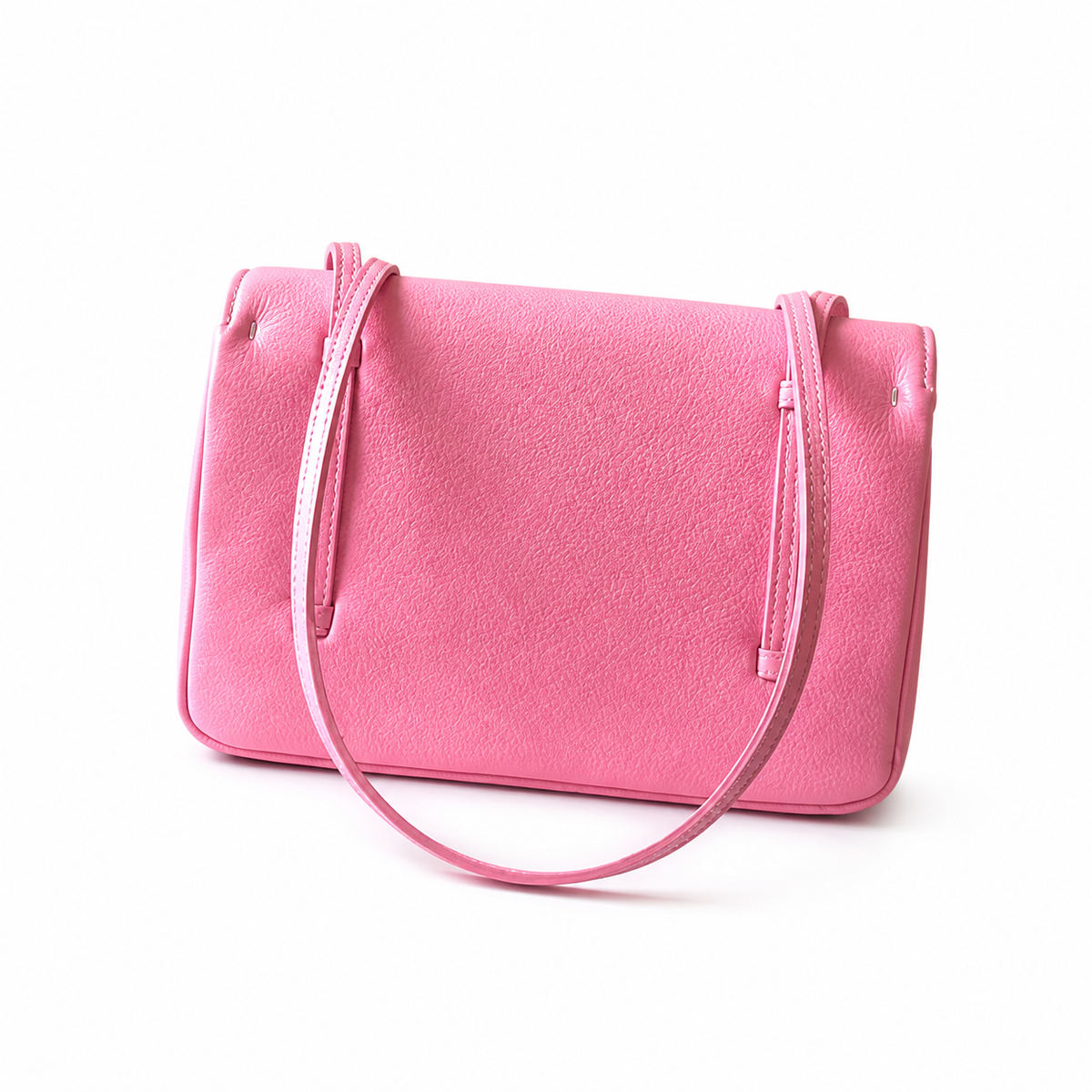 Chanel Bright Pink Flap Shoulder Bag