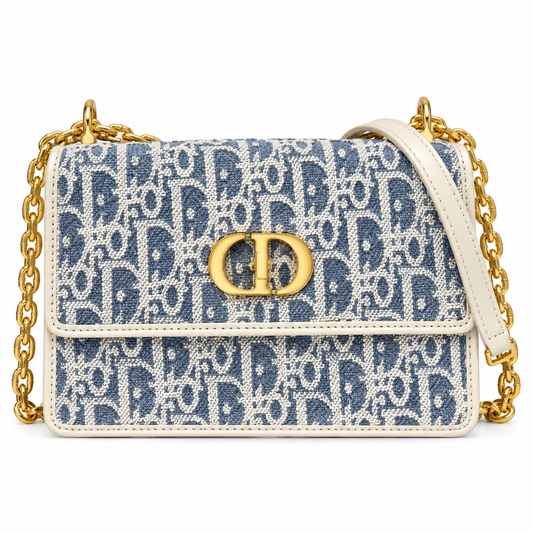 Dior Quilted Cannage Mini Flap Shoulder Bag with Adjustable Strap