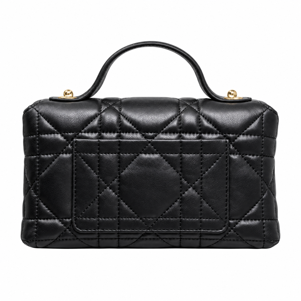 Dior Quilted Cannage Convertible Crossbody Bag with Top Handle