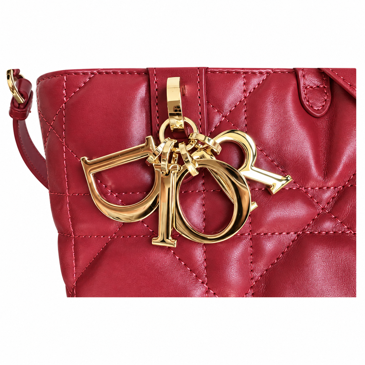 Dior Quilted Cannage Mini Doctor Top Handle Bag with Removable Strap