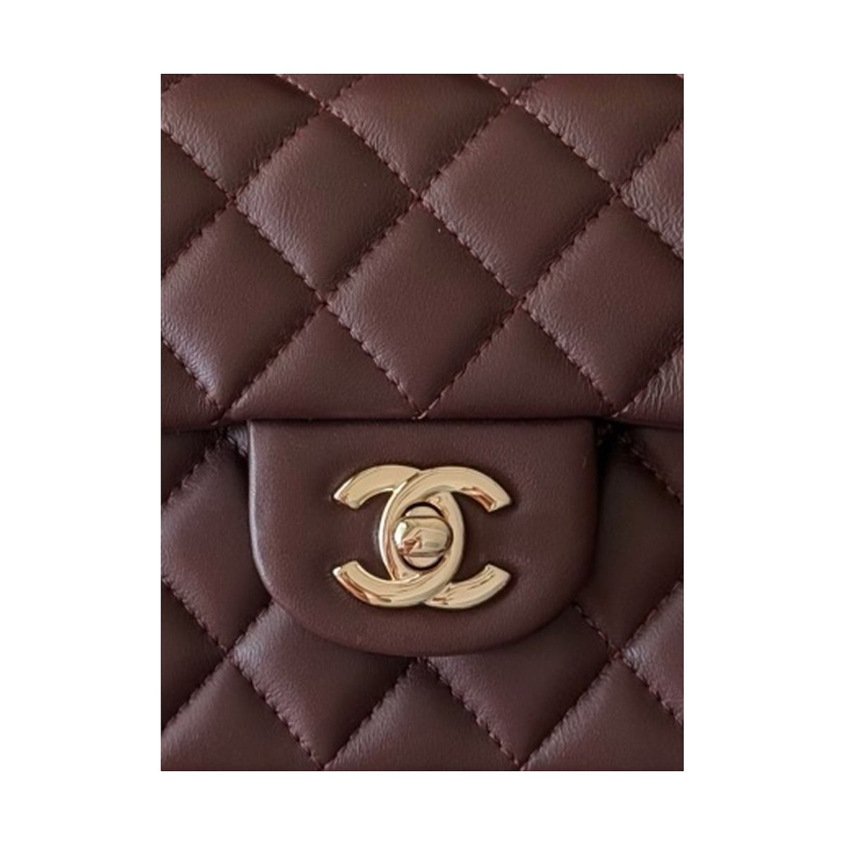 Chanel Burgundy Quilted Lambskin Small Classic Flap Bag