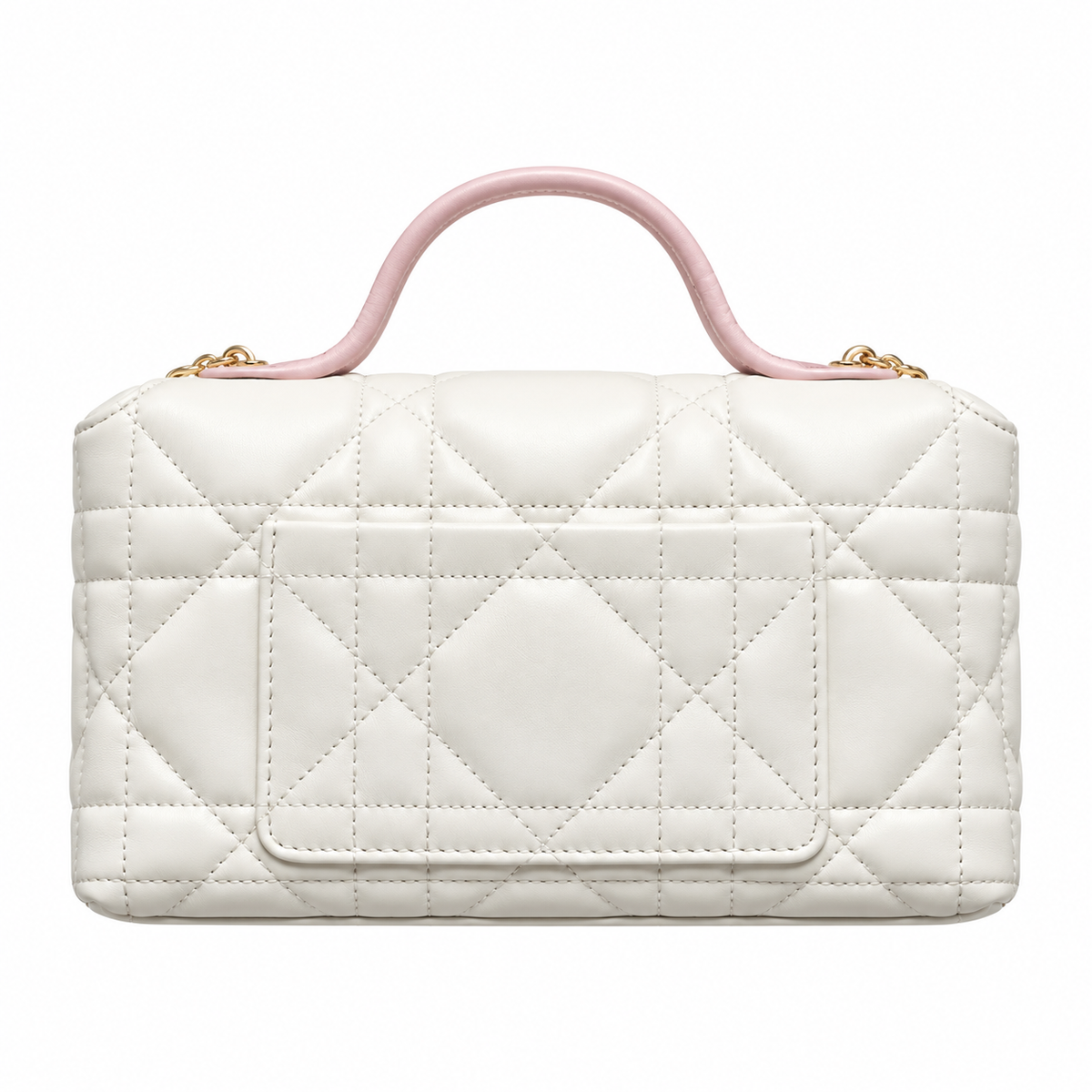 Dior Quilted Cannage Convertible Crossbody Bag with Top Handle
