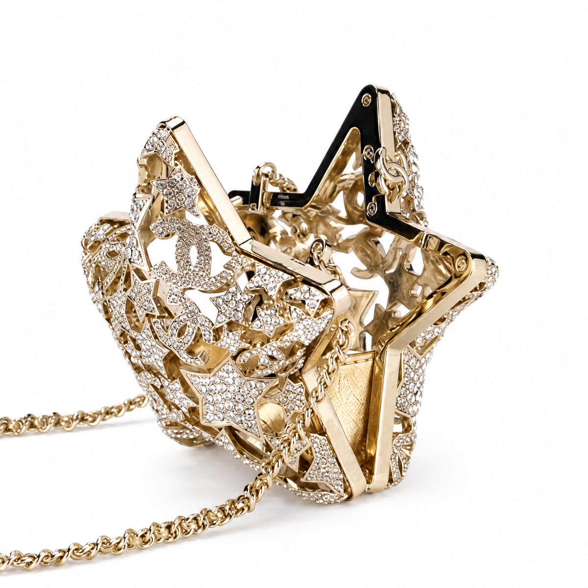 Chanel Crystal Star Clutch Bag