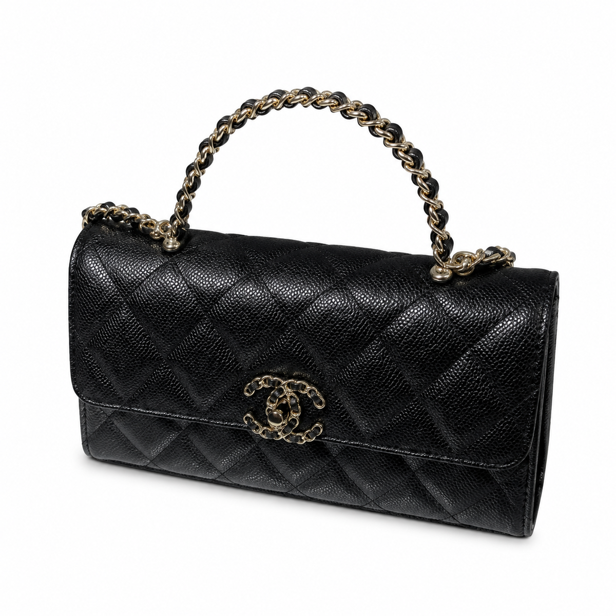 Chanel Quilted Leather Mini Chain Bag