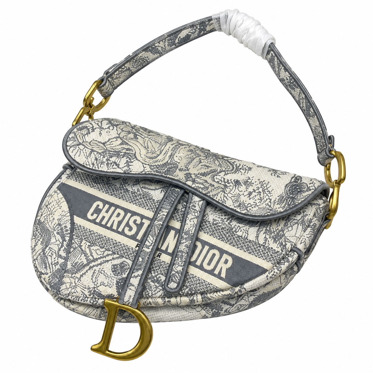 Dior Quilted Cannage Flap Shoulder Bag with Adjustable Strap