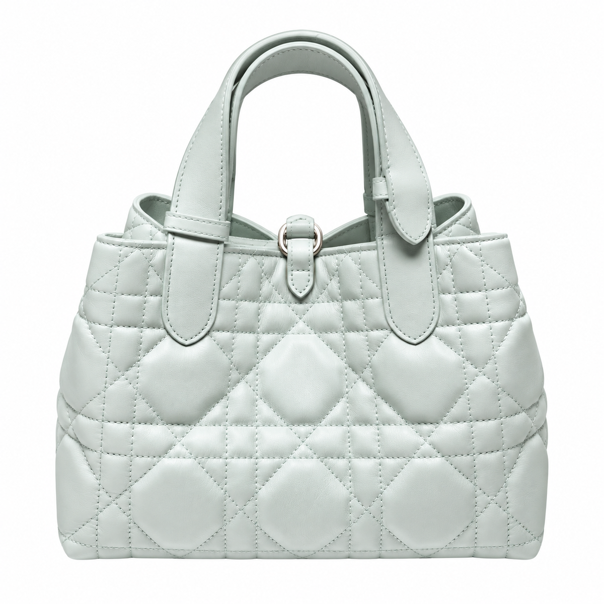 Dior Quilted Cannage Bucket Top Handle Bag with Removable Strap