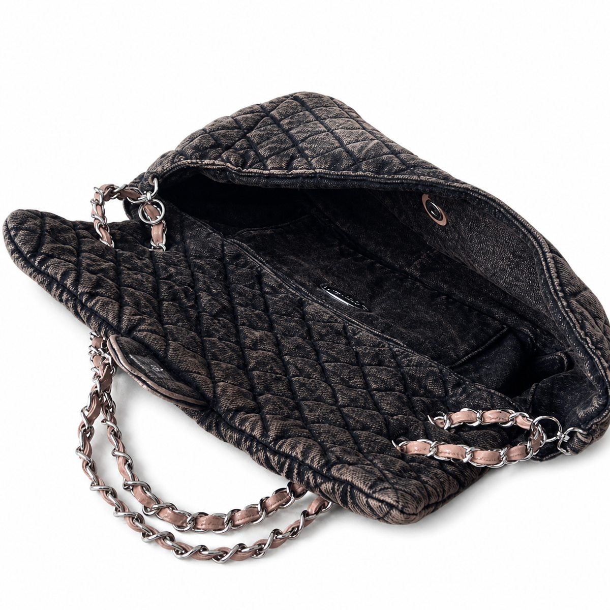 Chanel Charcoal Quilted Flap Bag