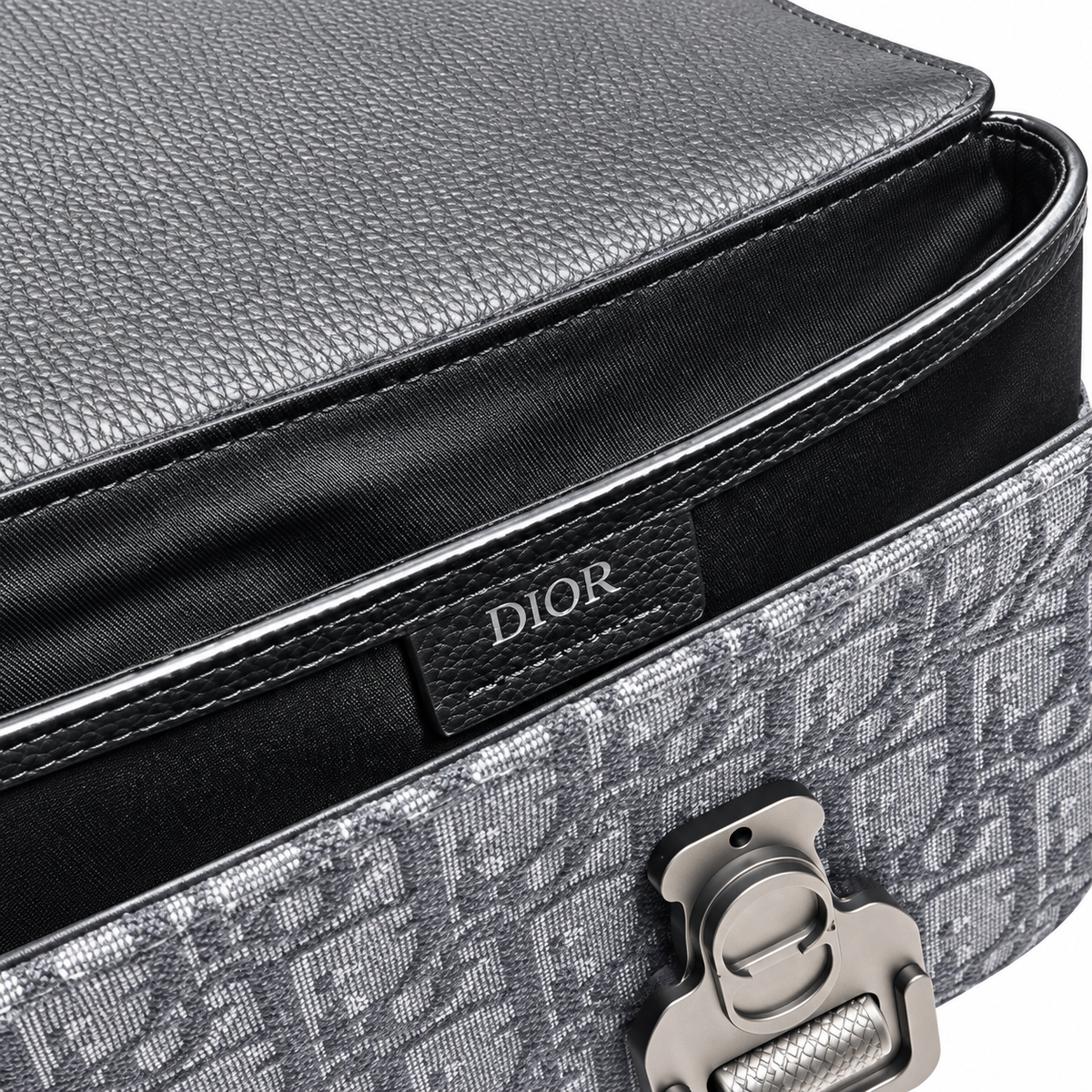 Dior Quilted Cannage Flap Crossbody Bag with Adjustable Strap