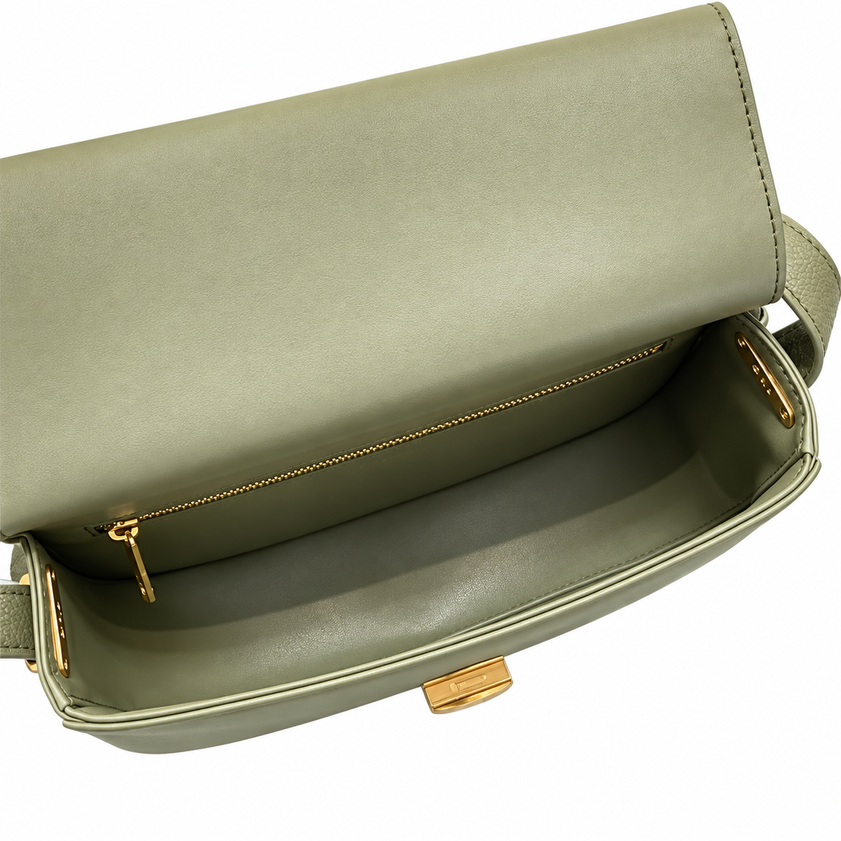 Dior 30 Montaigne Flap Crossbody Bag in Sage Green with Adjustable Strap