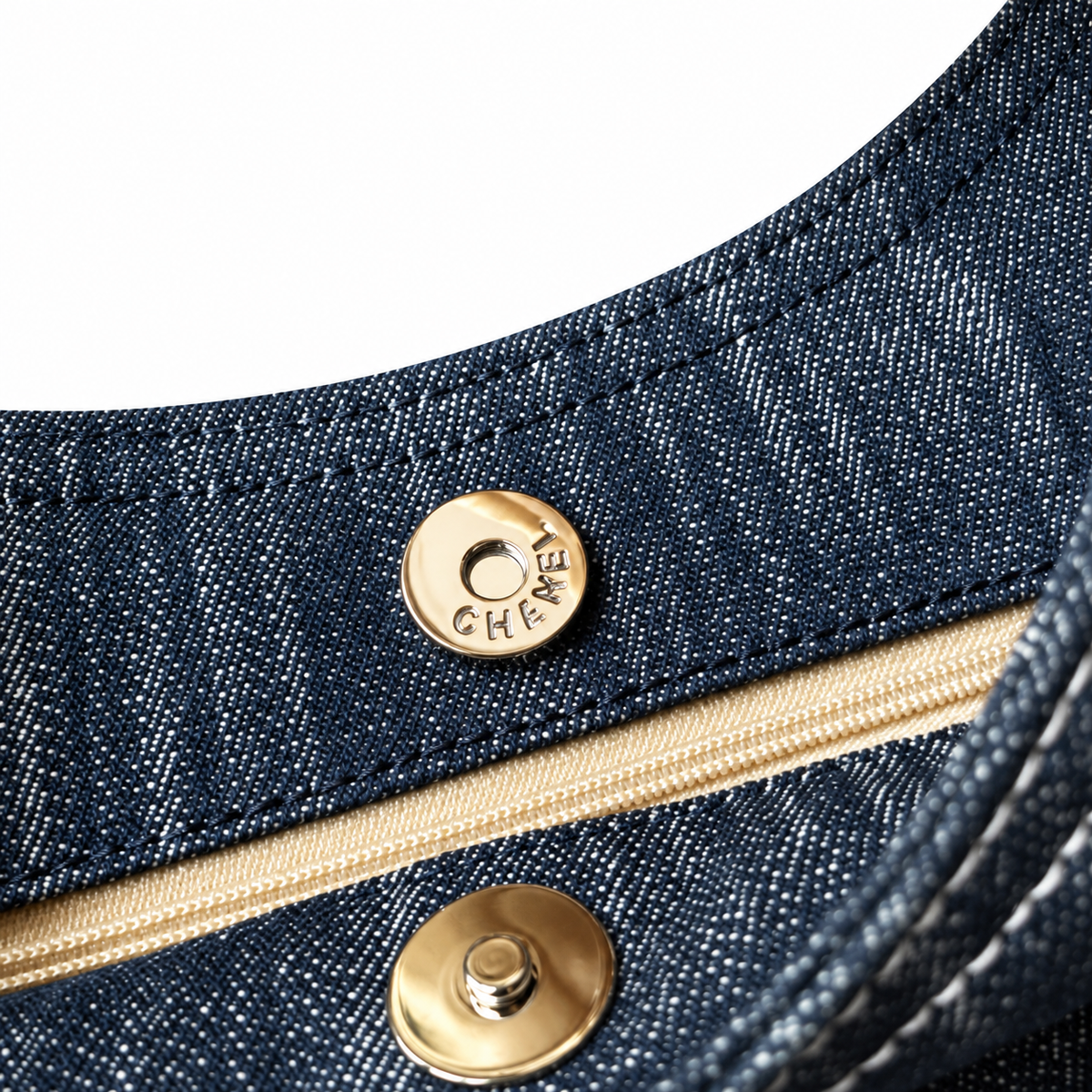 Chanel Navy Denim Large Deauville Shopping Tote