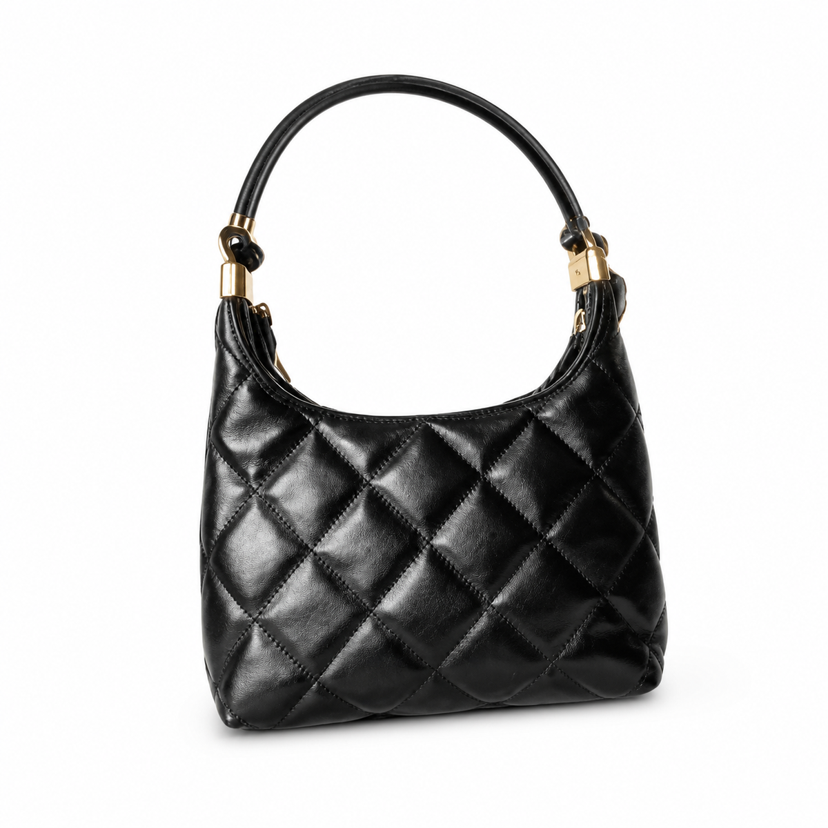 Chanel Black Quilted Hobo Bag