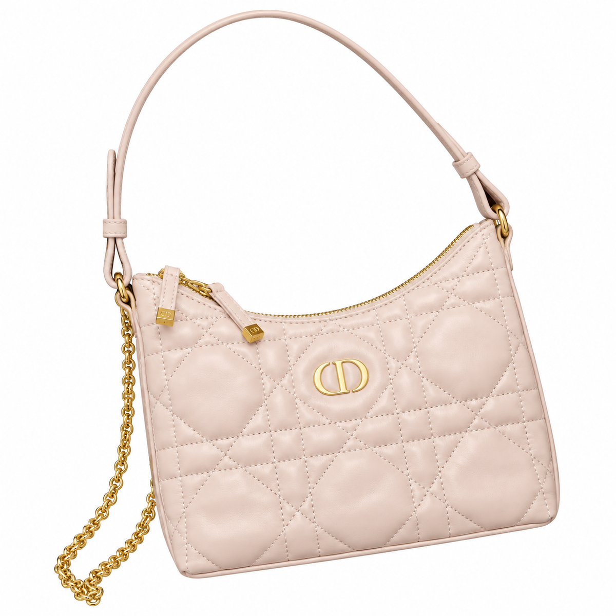 Dior Quilted Cannage Convertible Shoulder Bag with Top Handle