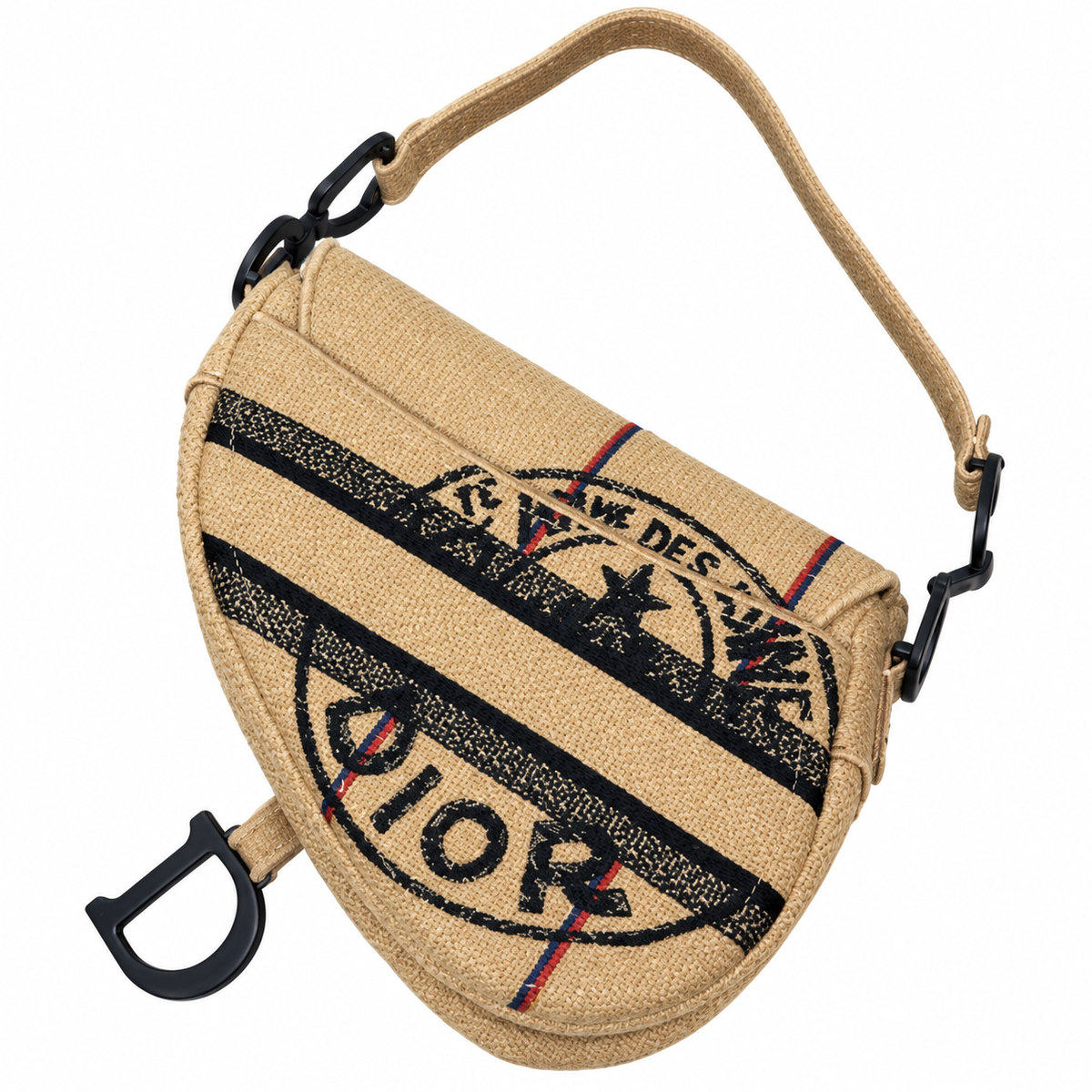 Dior Quilted Cannage Flap Shoulder Bag with Adjustable Strap