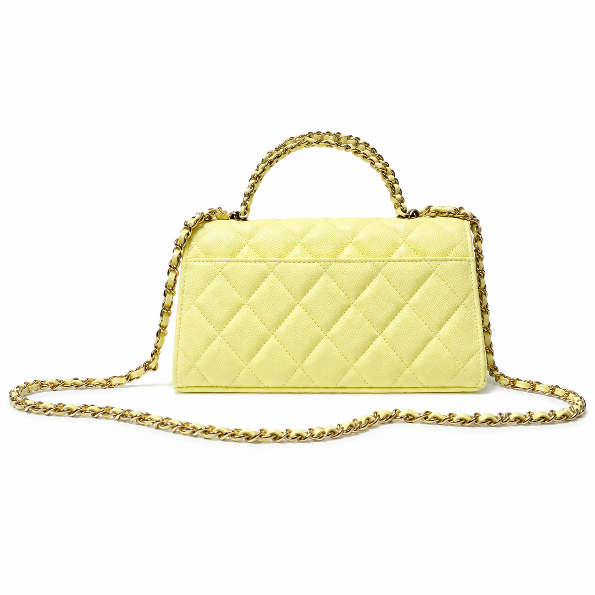 Chanel Quilted Chain Flap Clutch Bag
