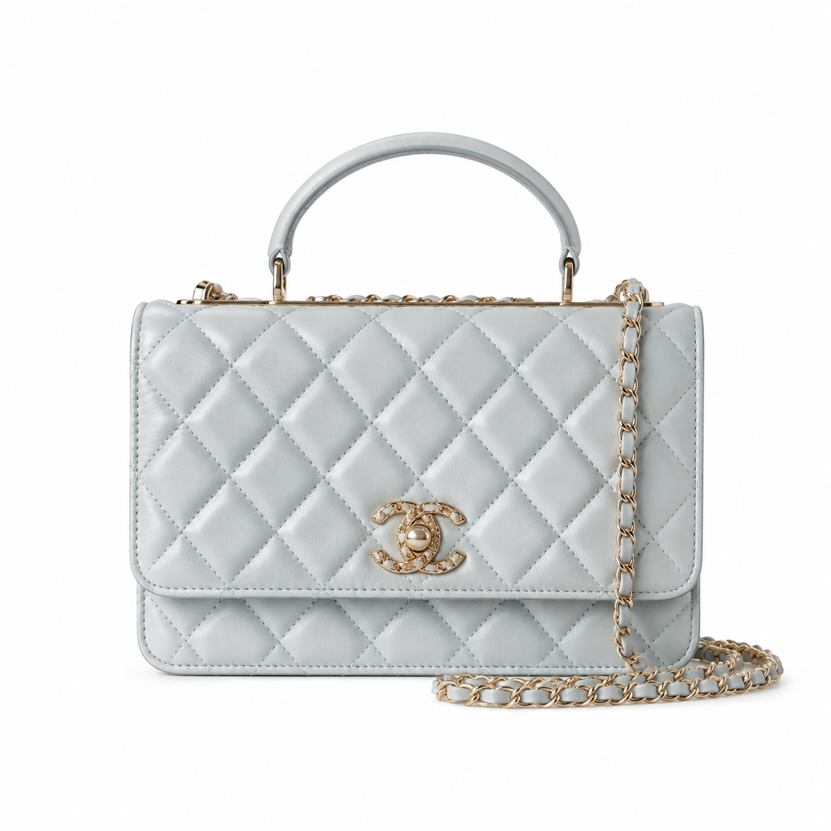 Chanel Quilted Slim Chain Shoulder Bag