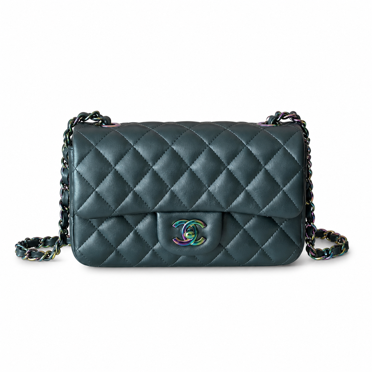 Chanel Dark Teal Quilted Flap Bag