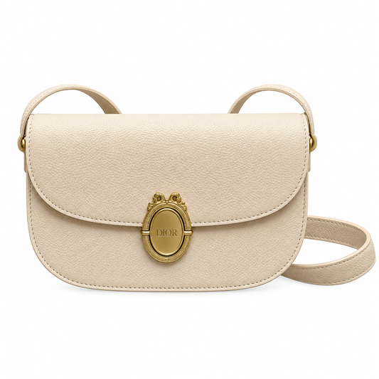 Dior Quilted Cannage Flap Shoulder Bag with Adjustable Strap