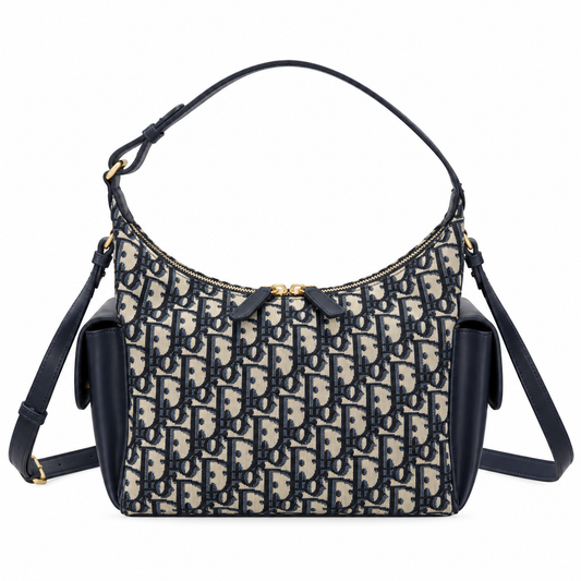 Dior Quilted Cannage Baguette Top Handle Bag with Removable Strap