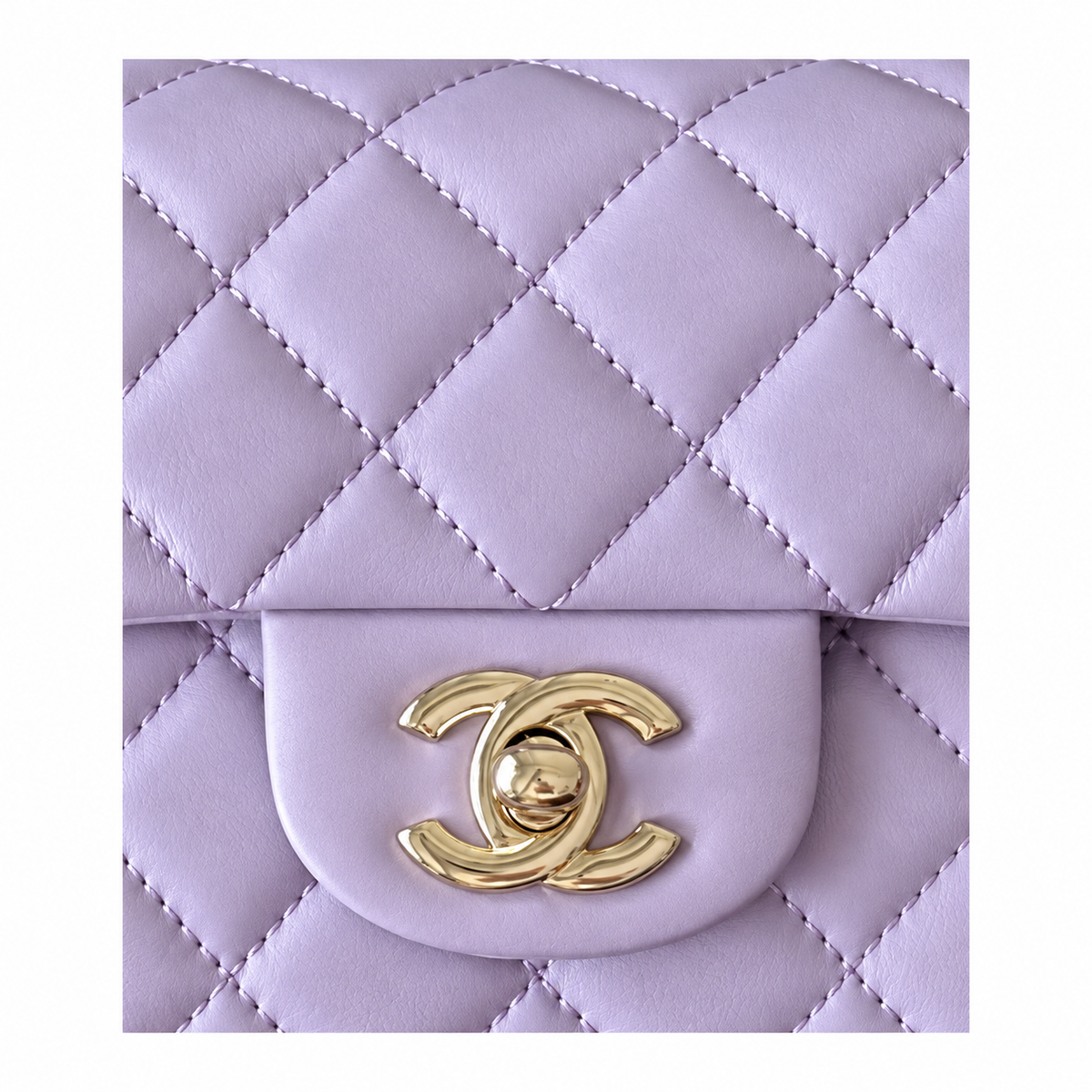 Chanel Lavender Quilted Lambskin Small Classic Flap Bag