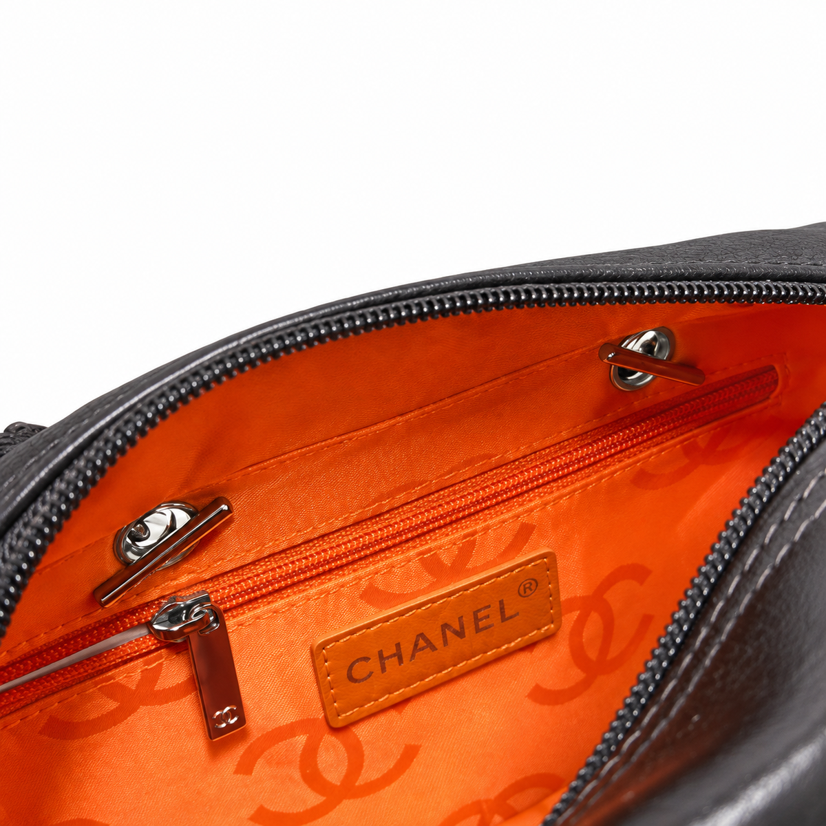 Chanel Dark Brown Cambon Quilted CC Bowler Bag