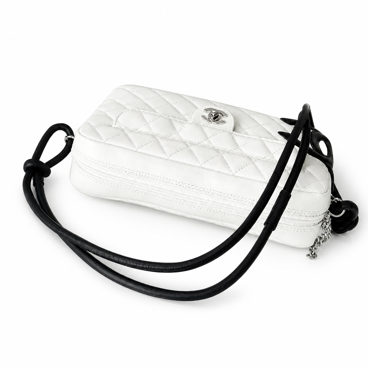 Chanel White Quilted Pocket Bag