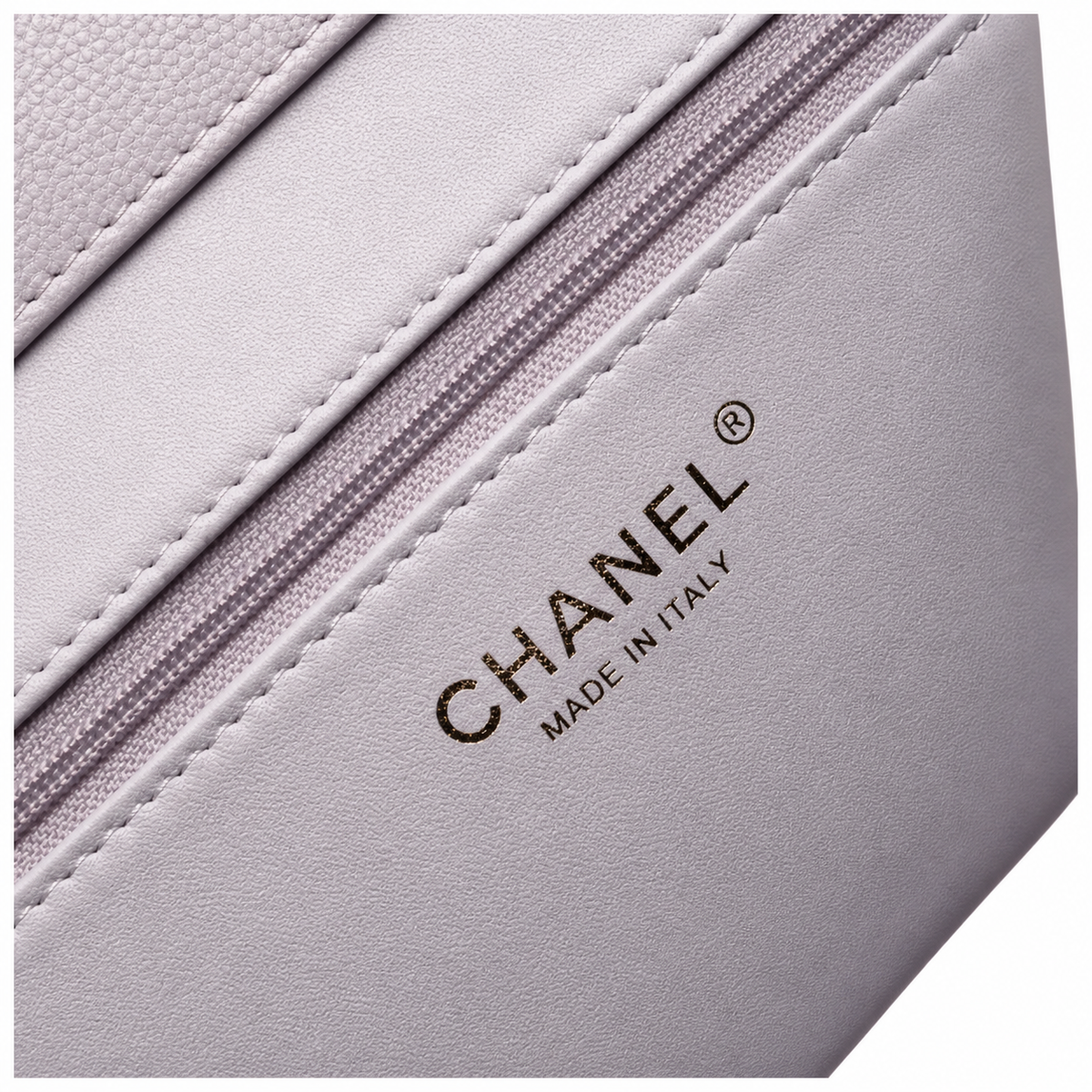 Chanel Lavender Textured Flap Shoulder Bag