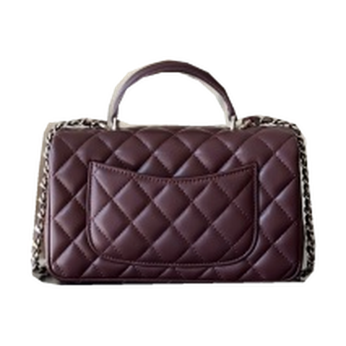 Chanel Burgundy Quilted Lambskin Small Classic Flap Bag
