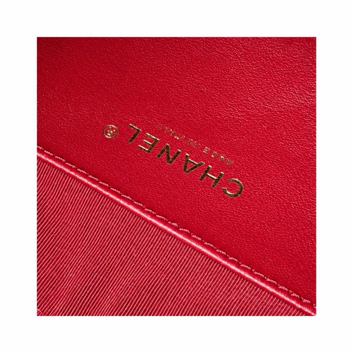 Chanel Red Quilted Lambskin Large 19 Flap Bag
