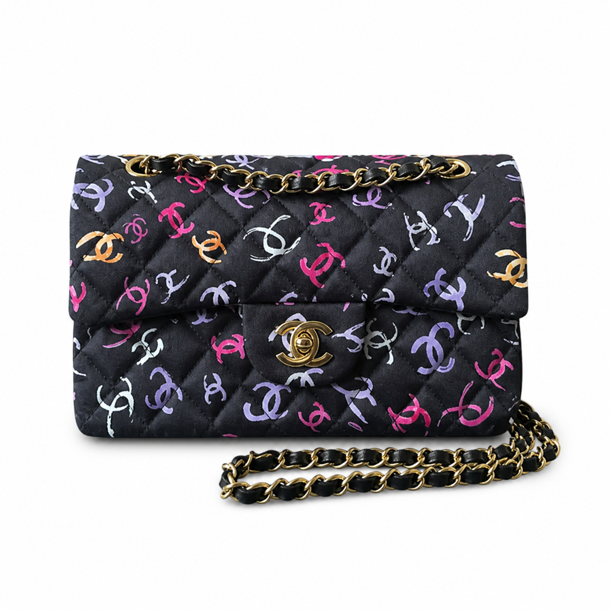Chanel Multicolor CC Quilted Flap Bag