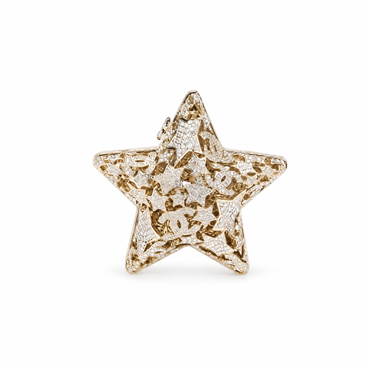 Chanel Crystal Star Clutch Bag