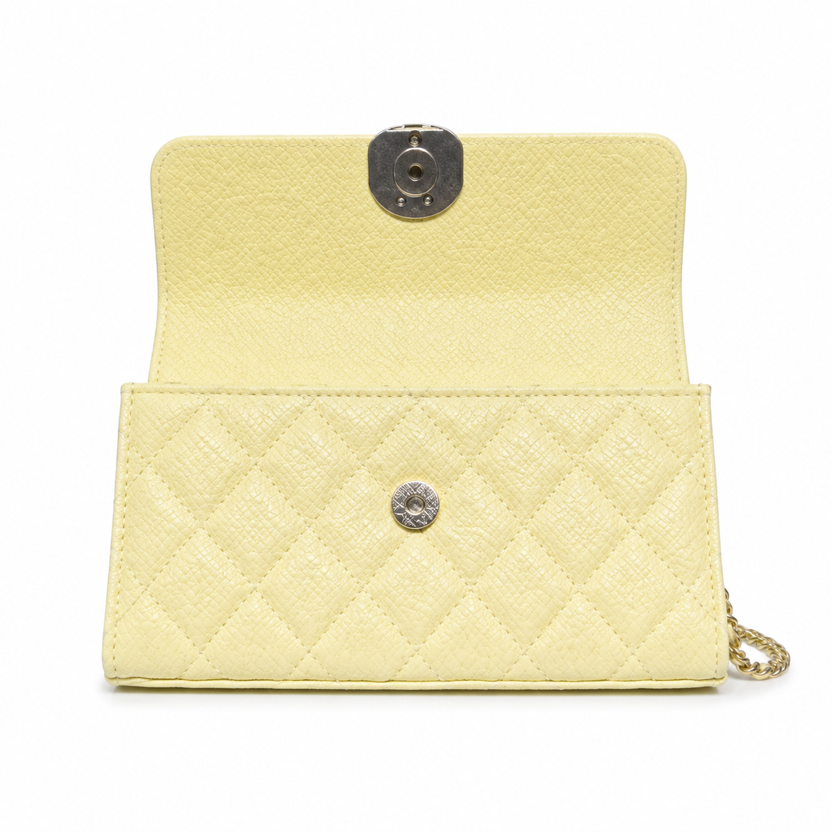 Chanel Quilted Chain Flap Clutch Bag