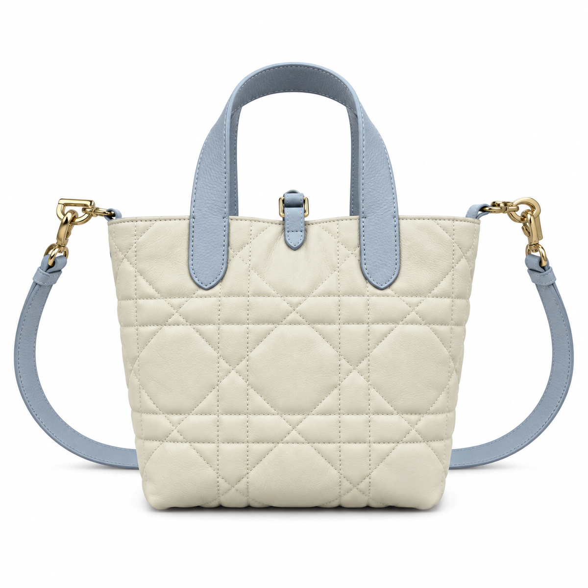 Dior Rose des Vents Mini Tote Bag with Two-Tone Handles and Removable Strap