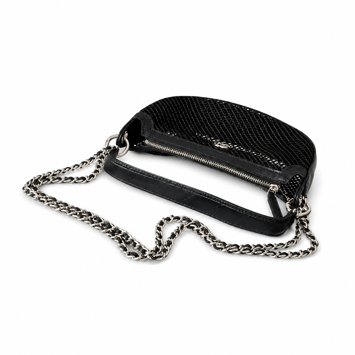 Chanel Black Mesh Shoulder Bag