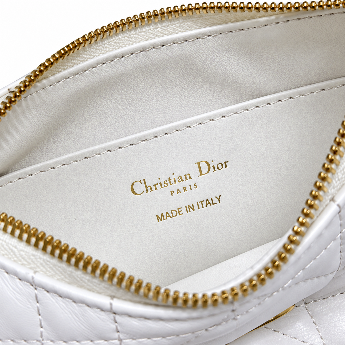 Dior Quilted Cannage Convertible Shoulder Bag with Top Handle
