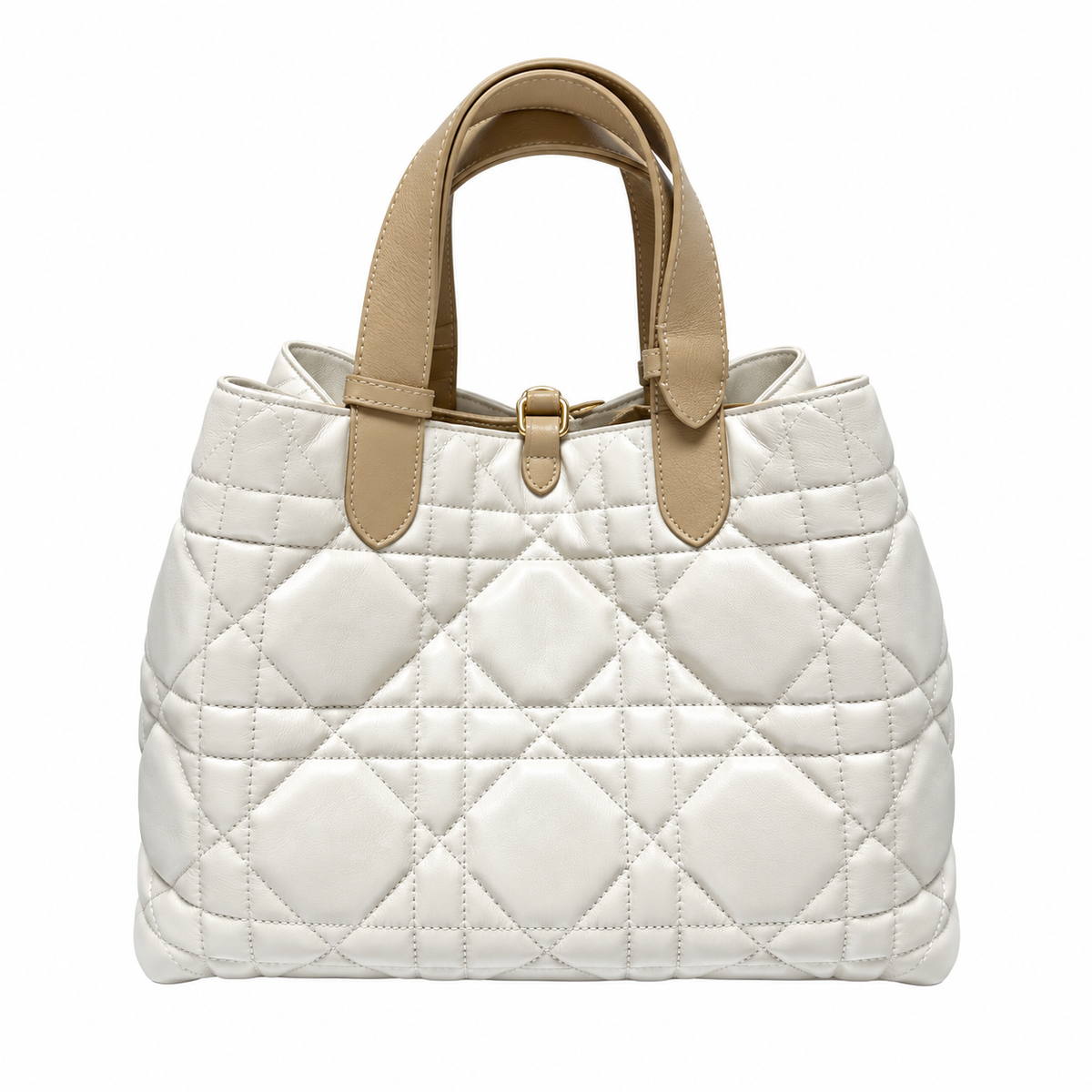 Dior Quilted Cannage Large Top Handle Tote Bag with Removable Strap