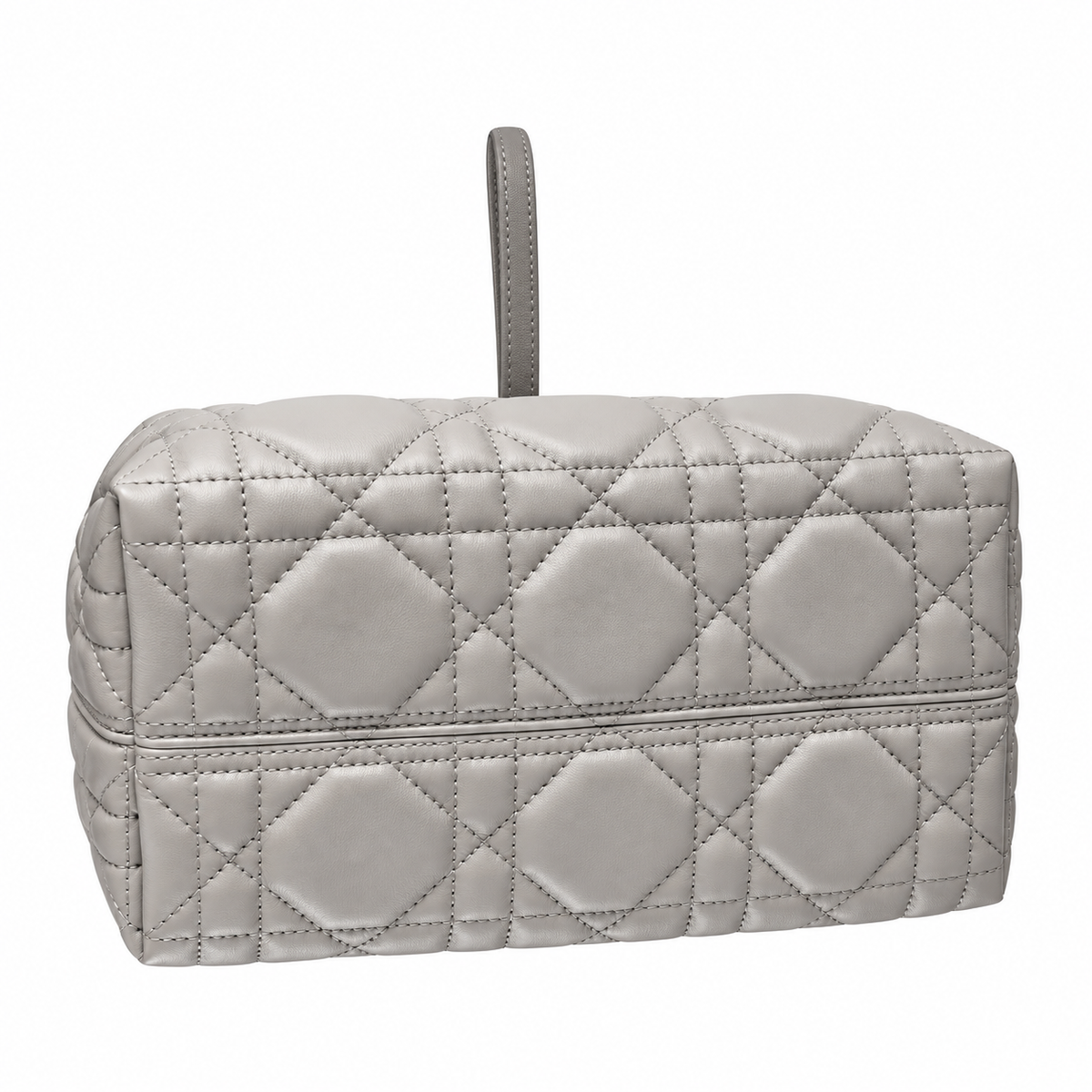 Dior Quilted Cannage Bucket Top Handle Bag with Removable Strap