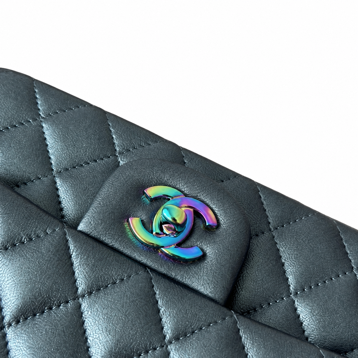Chanel Dark Teal Quilted Flap Bag