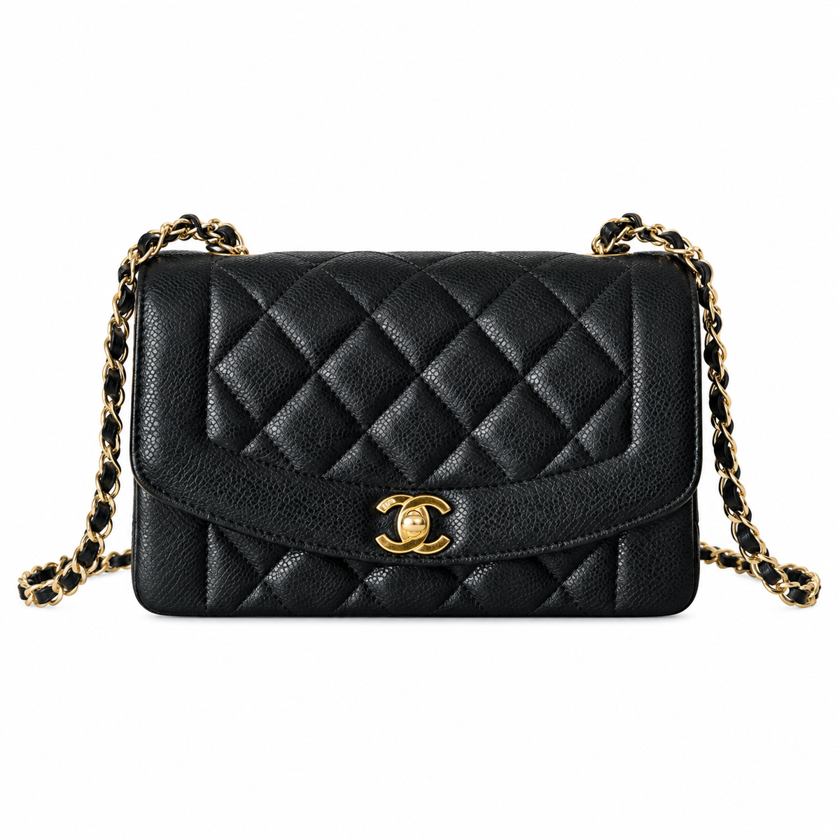 Chanel Black Caviar Quilted Classic Flap Bag