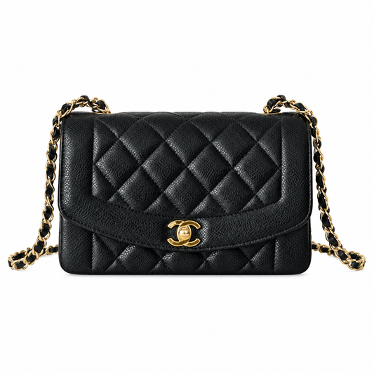 Chanel Black Caviar Quilted Classic Flap Bag